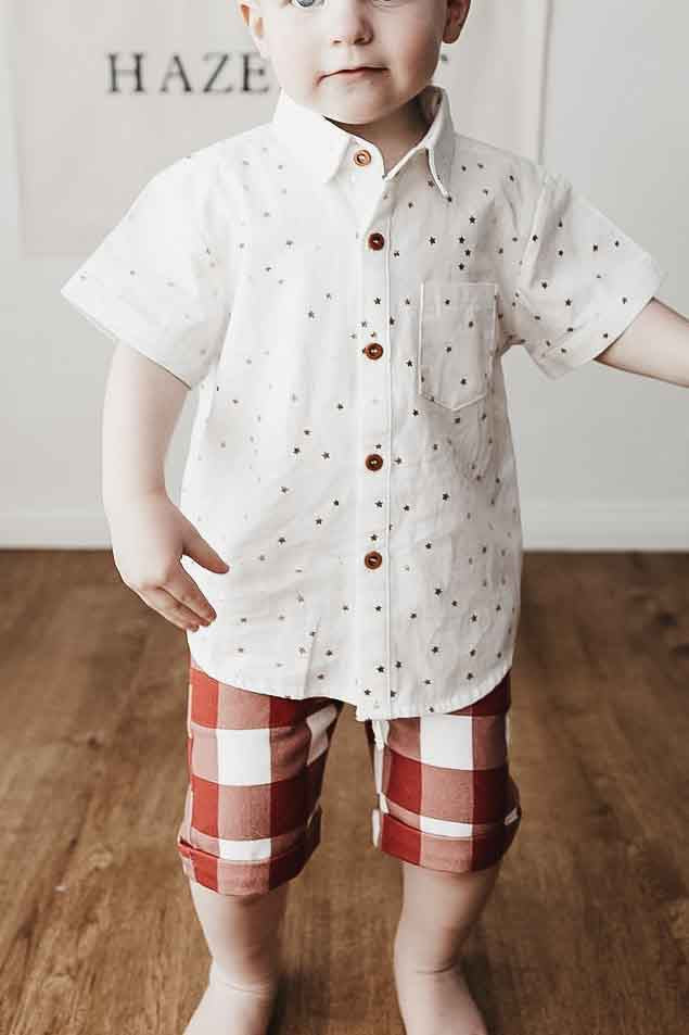 Button Up Shirt - Christmas Star