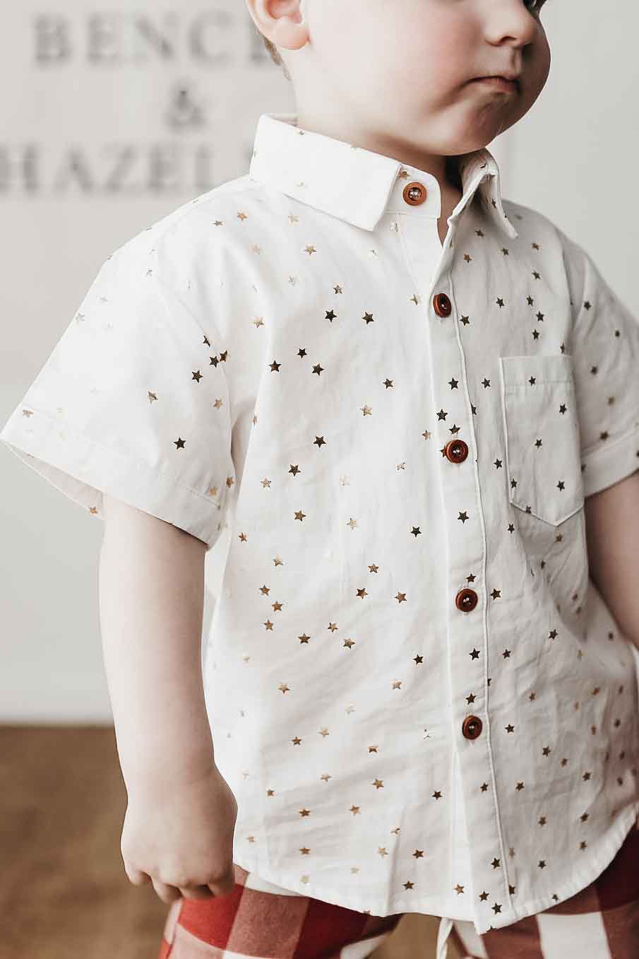 Button Up Shirt - Christmas Star