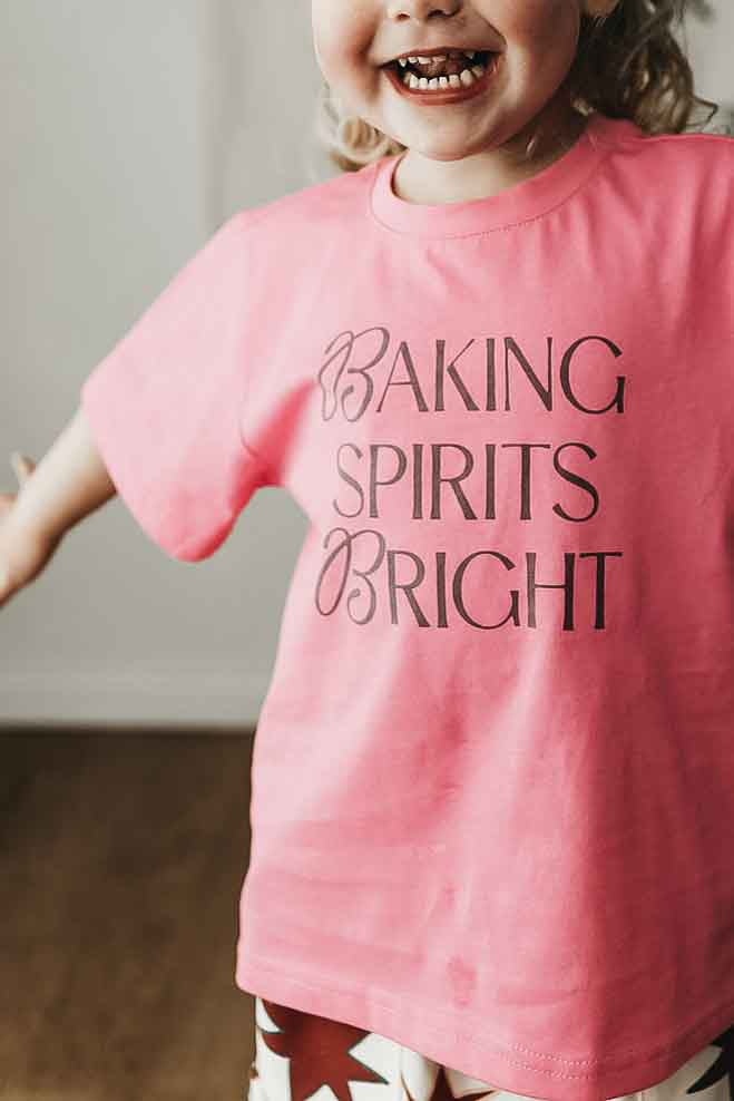 Kids Tee - Baking Spirits Bright Pink