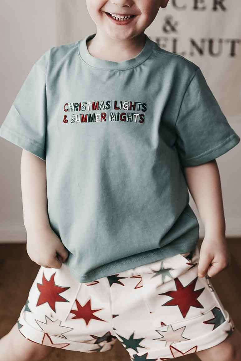 Kids Tee - Christmas Lights & Summer Nights