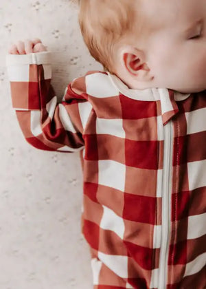 Christmas Gingham Zip Suit Size 2