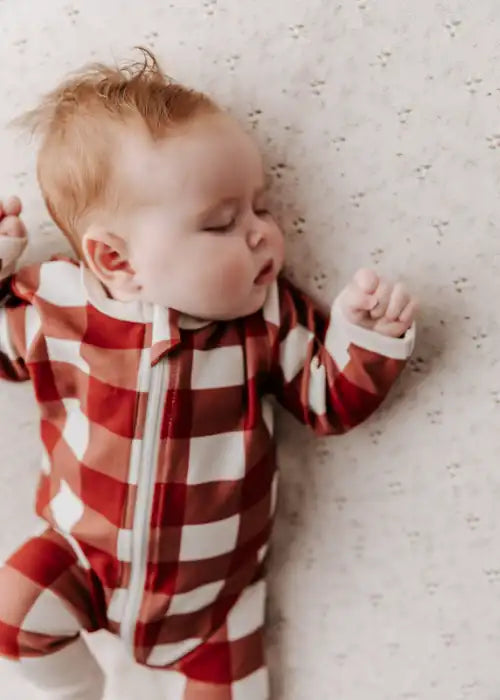Christmas Gingham Zip Suit Size 2