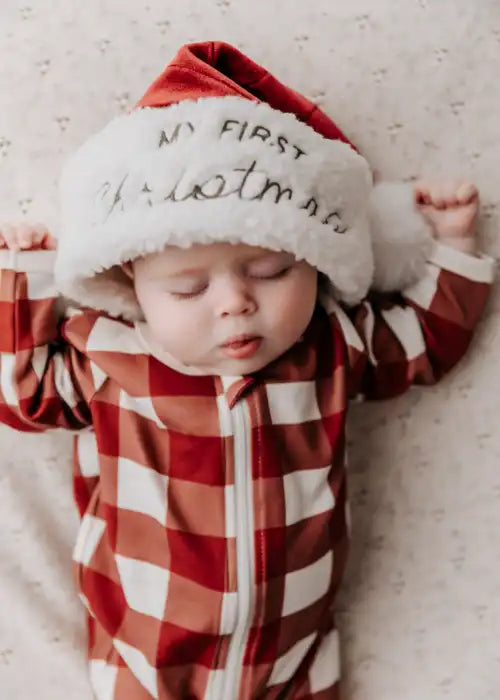 Christmas Gingham Zip Suit Size 2