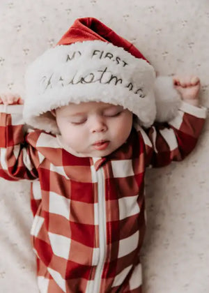 Christmas Gingham Zip Suit Size 2