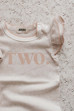 Two Bodysuit/Tee - Peach