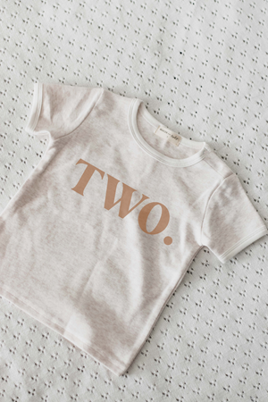Two Bodysuit/Tee - Hazelnut