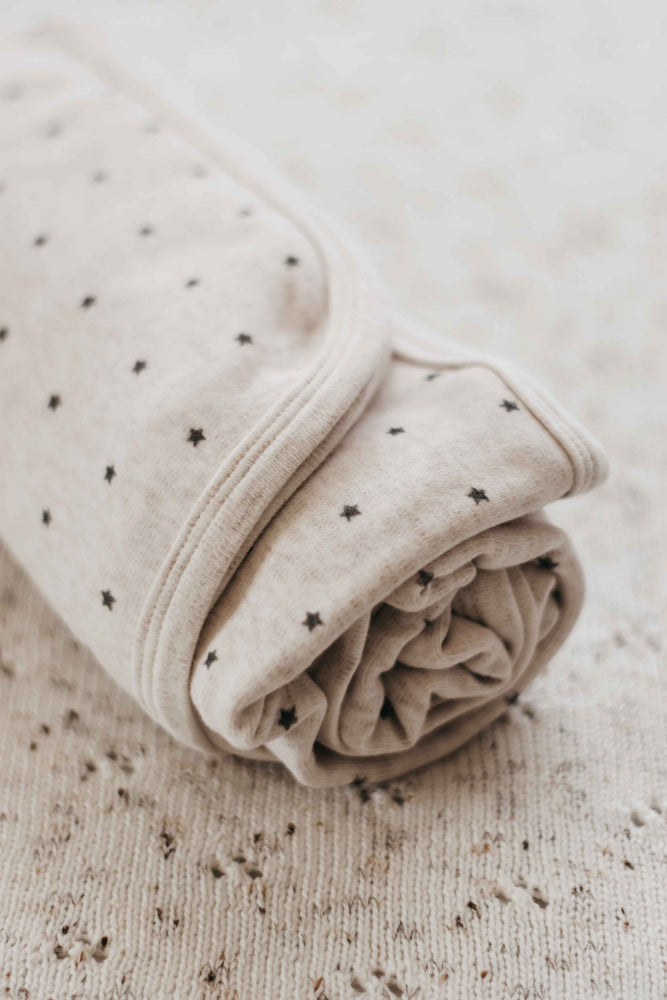 Charcoal Stars Jersey Swaddle