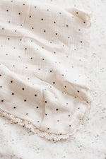 Charcoal Stars Lace Blanket
