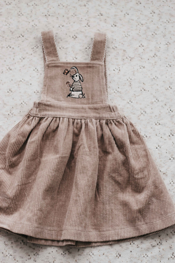 
            
                Load image into Gallery viewer, Rose Bunny Pinafore (Shipping Feb)
            
        