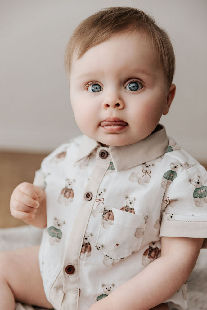 Kids Collared Shirt: Merry Peshal