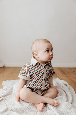 Kids Collared Shirt: Peppermint