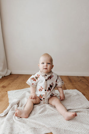 Kids Collared Shirt: Candy Cane