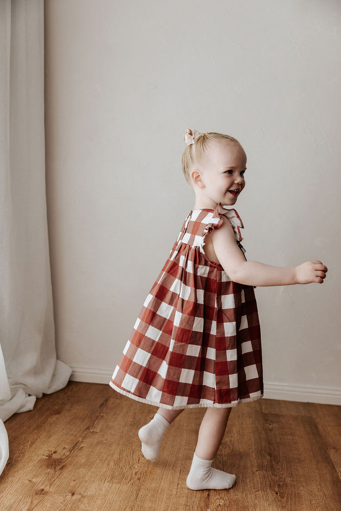 Playsuit/Dress: Red Gingham
