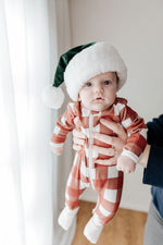Zipsuit: Red Gingham