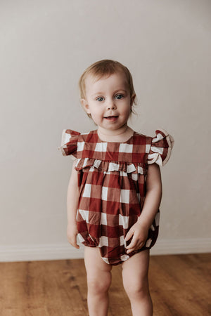 Playsuit/Dress: Red Gingham