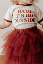 Tulle Skirt: Red