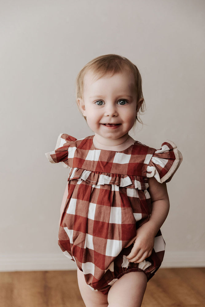 Playsuit/Dress: Red Gingham