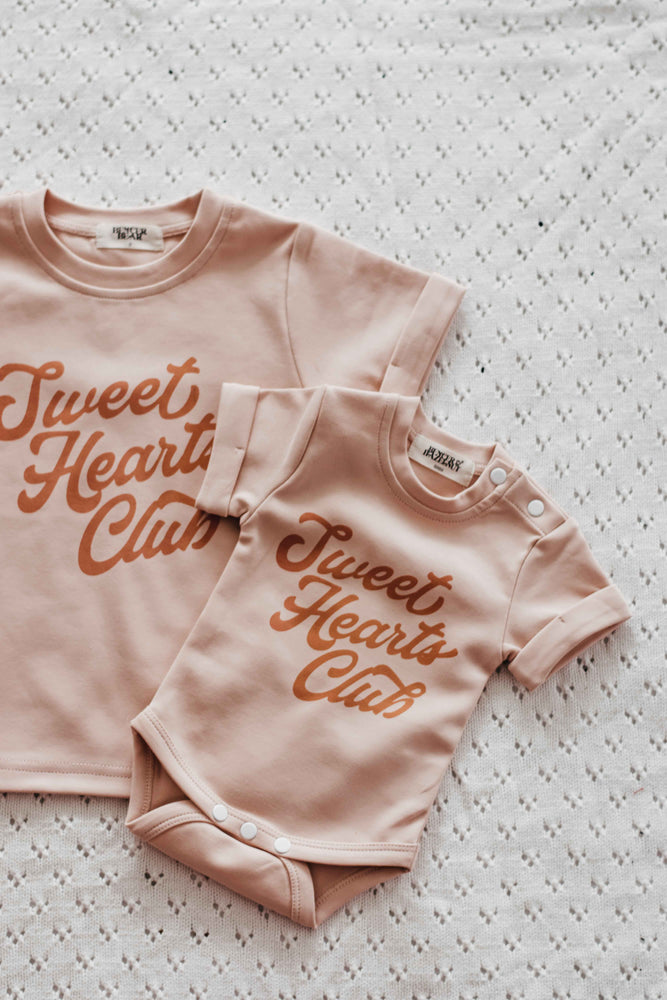 Sweetheart Club Bodysuit/Tee Pink