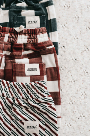 Denim Shorts: Peppermint