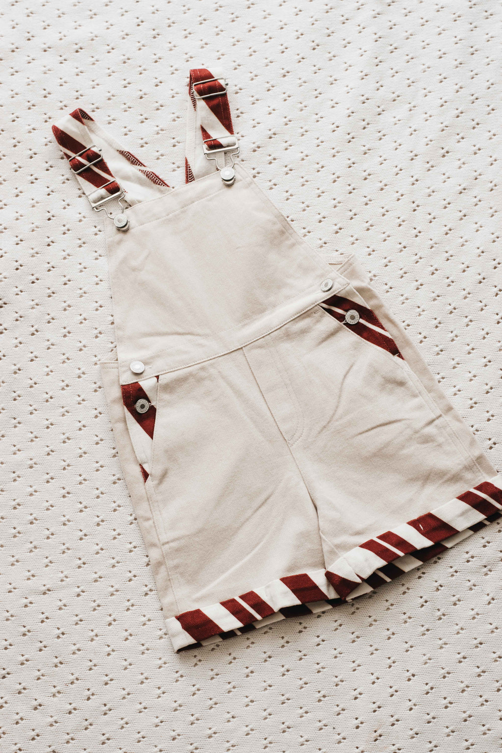 Denim Overalls - Candy Cane