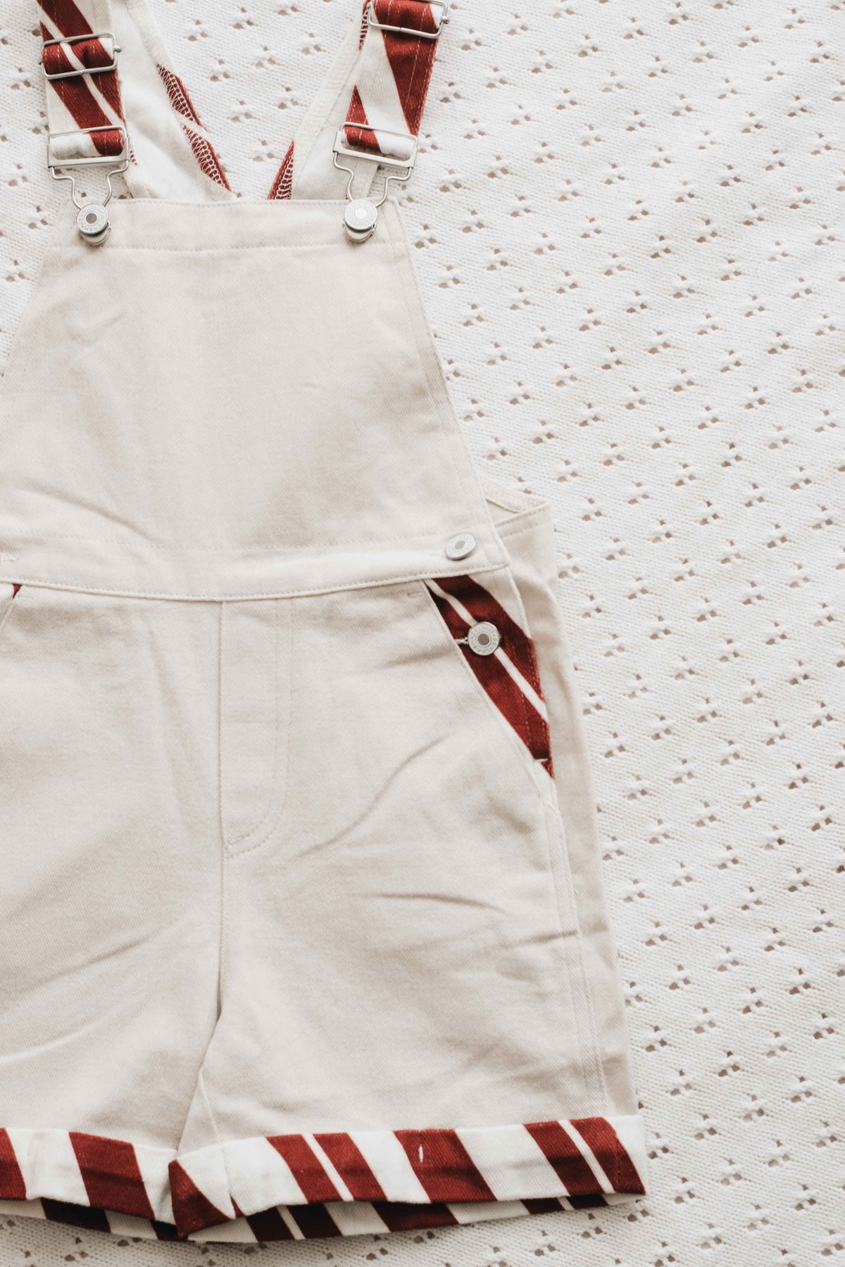 Denim Overalls - Candy Cane