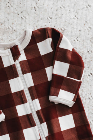 Zipsuit: Red Gingham