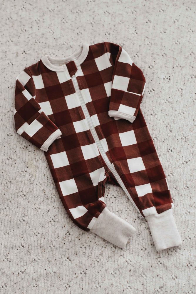 Zipsuit: Red Gingham
