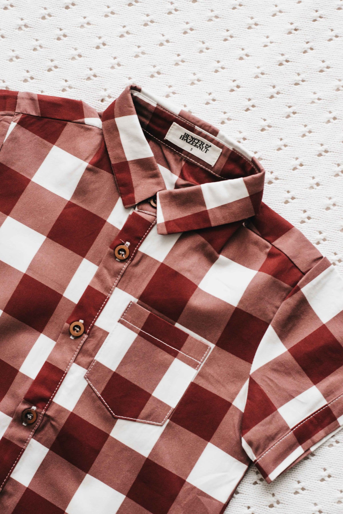 Mens Collared Shirt - Gingham