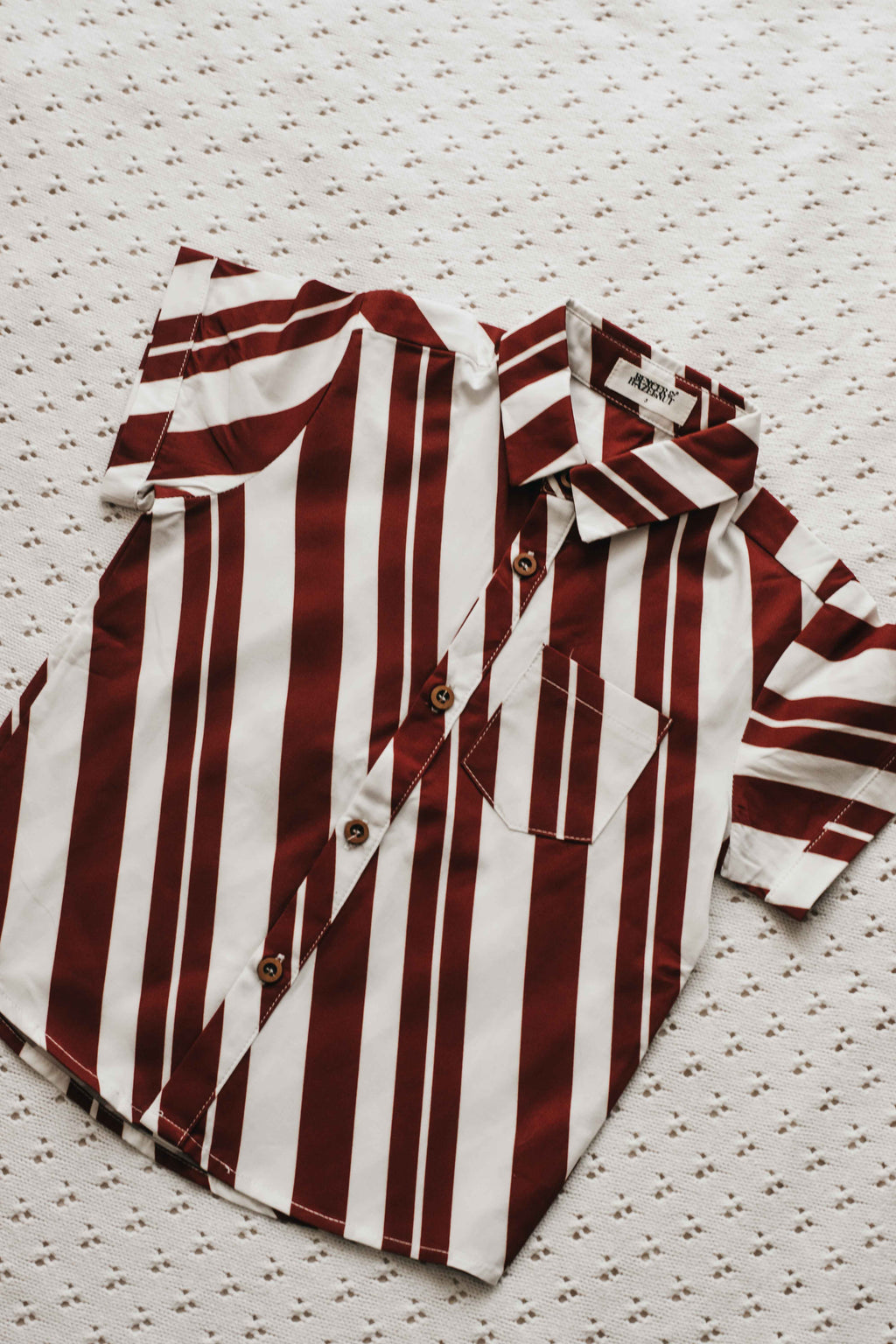 Mens Collared Shirt - Candy Cane