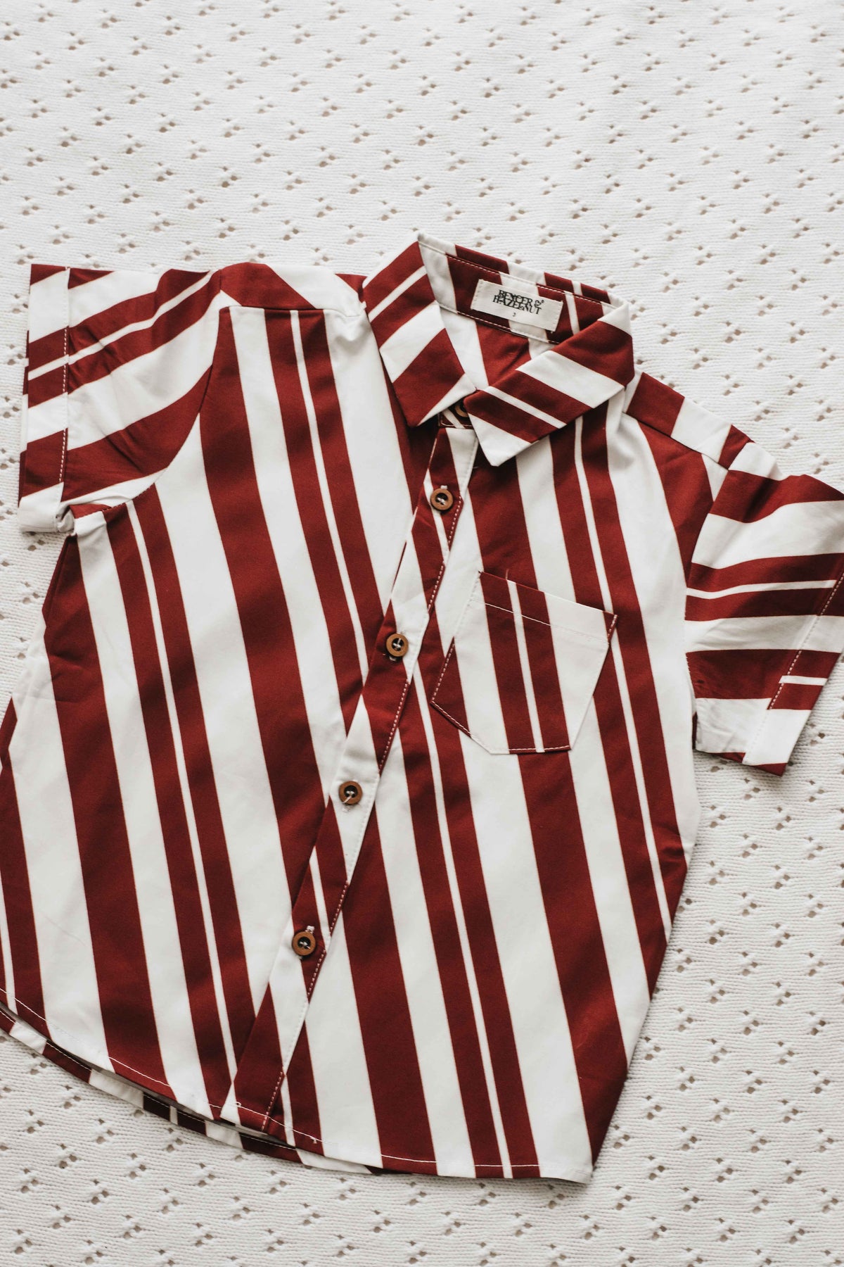 Button Up Shirt - Candy Cane
