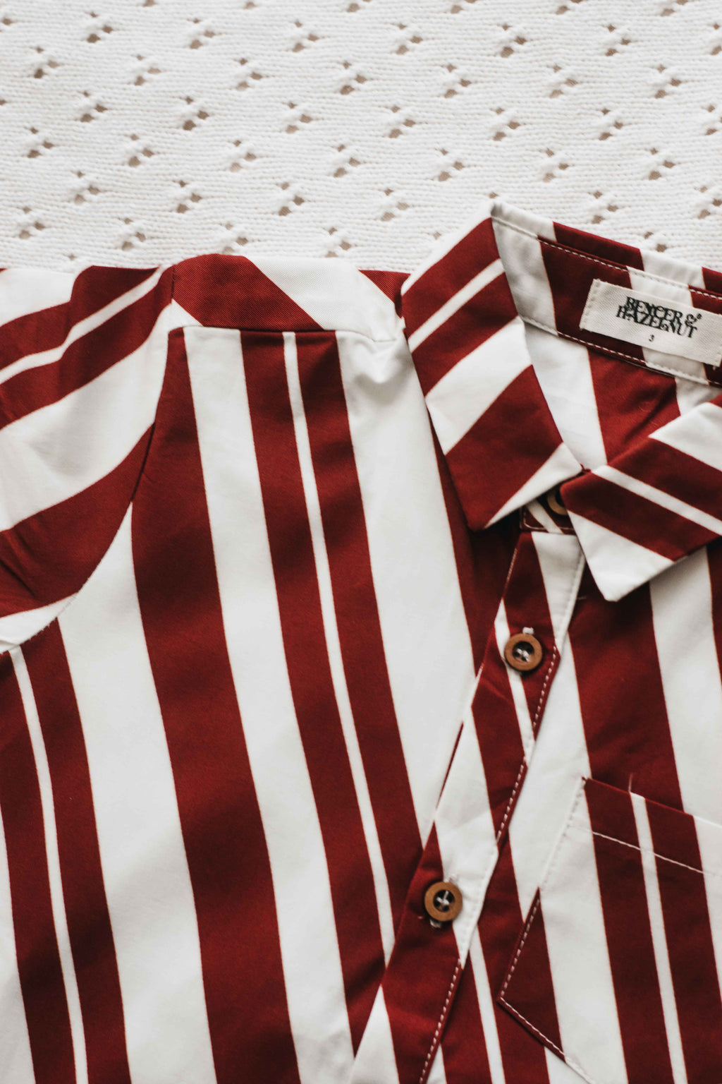 Mens Collared Shirt - Candy Cane