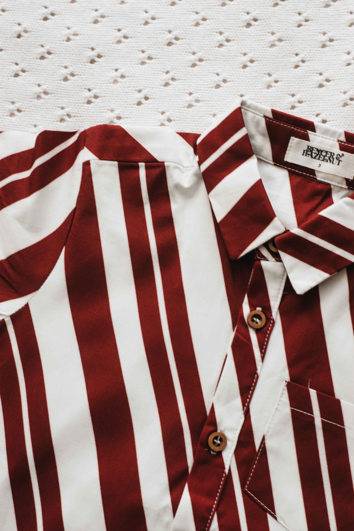 Mens Collared Shirt - Candy Cane