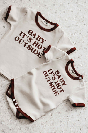 Bodysuit/Tee: Baby it's Hot Outside