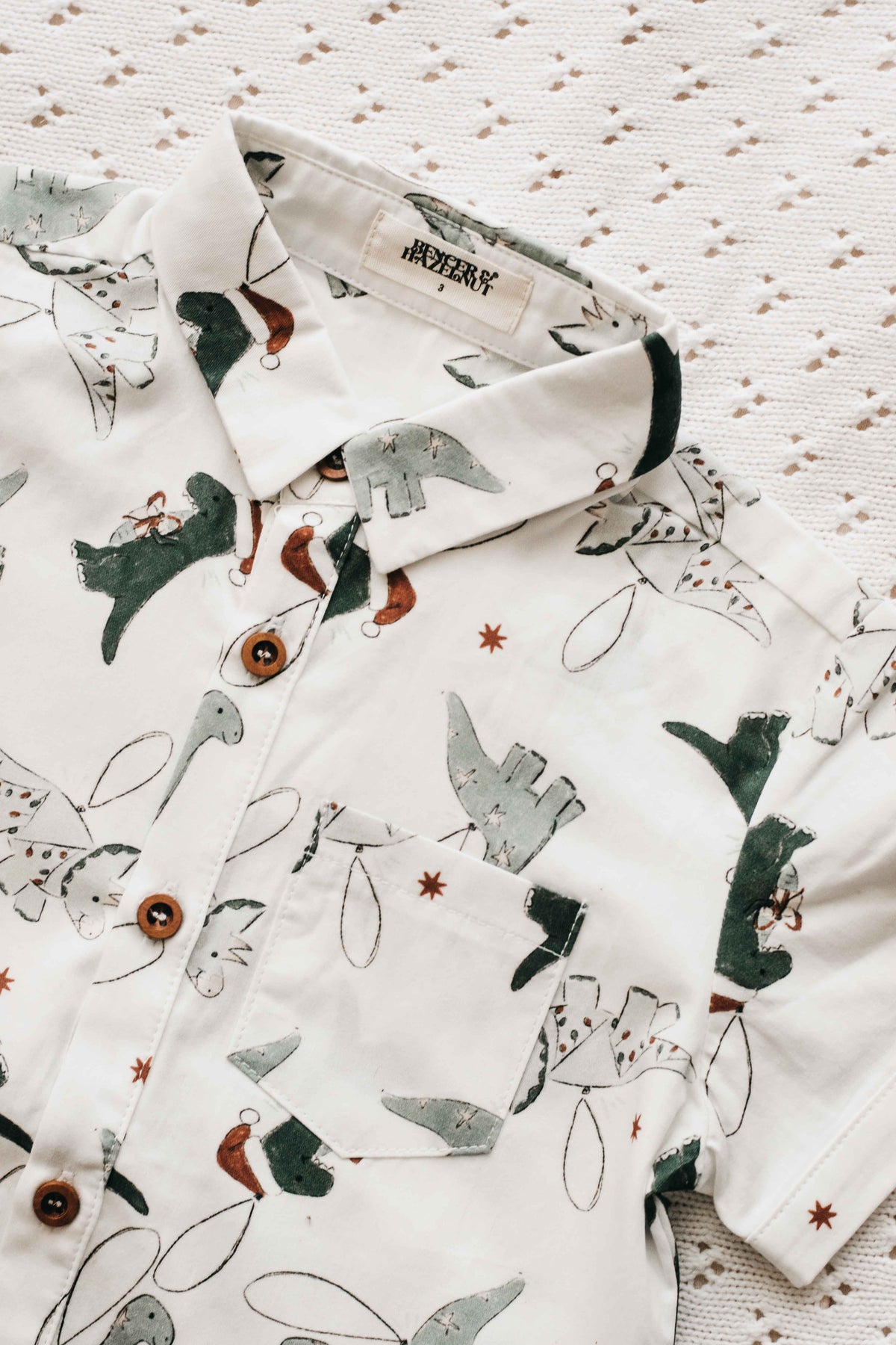 Mens Collared Shirt - Christmas Roar