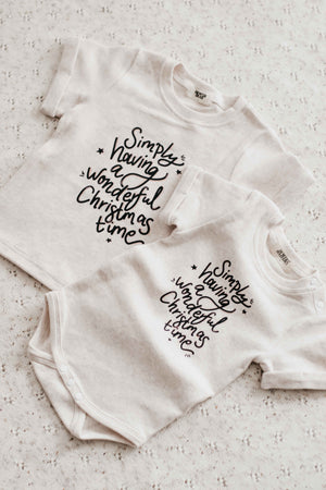 Bodysuit/Tee: Simply Having A Wonderful Christmas Time