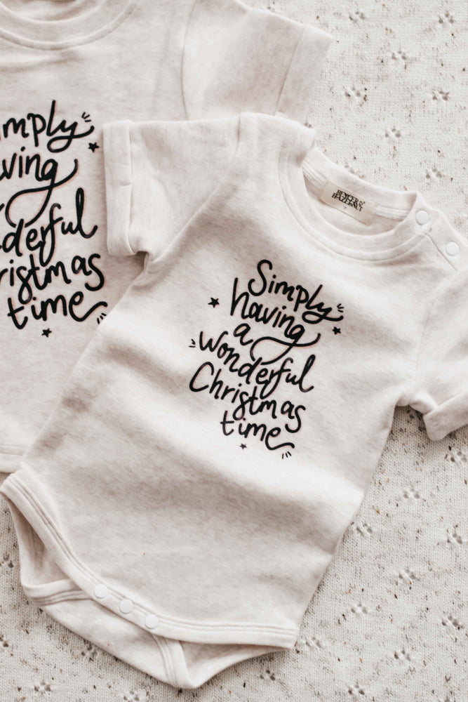 Bodysuit/Tee: Simply Having A Wonderful Christmas Time