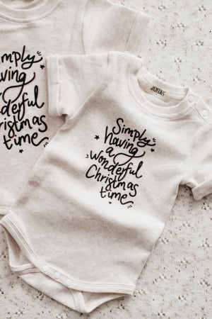Bodysuit/Tee: Simply Having A Wonderful Christmas Time