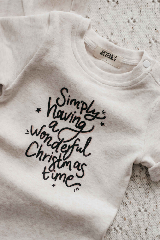 Bodysuit/Tee: Simply Having A Wonderful Christmas Time