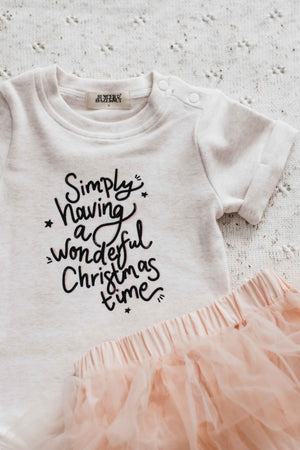 Bodysuit/Tee: Simply Having A Wonderful Christmas Time