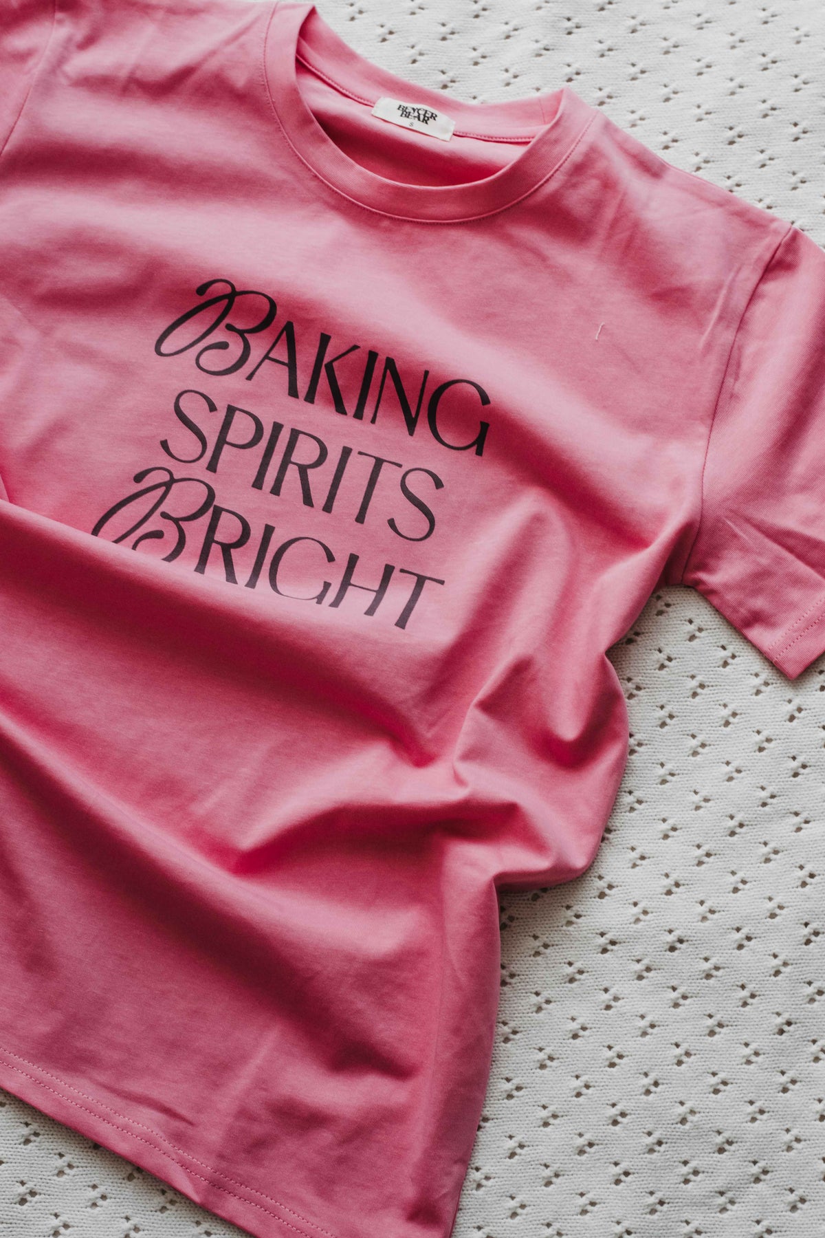Adult Tee - Baking Spirits Bright Pink