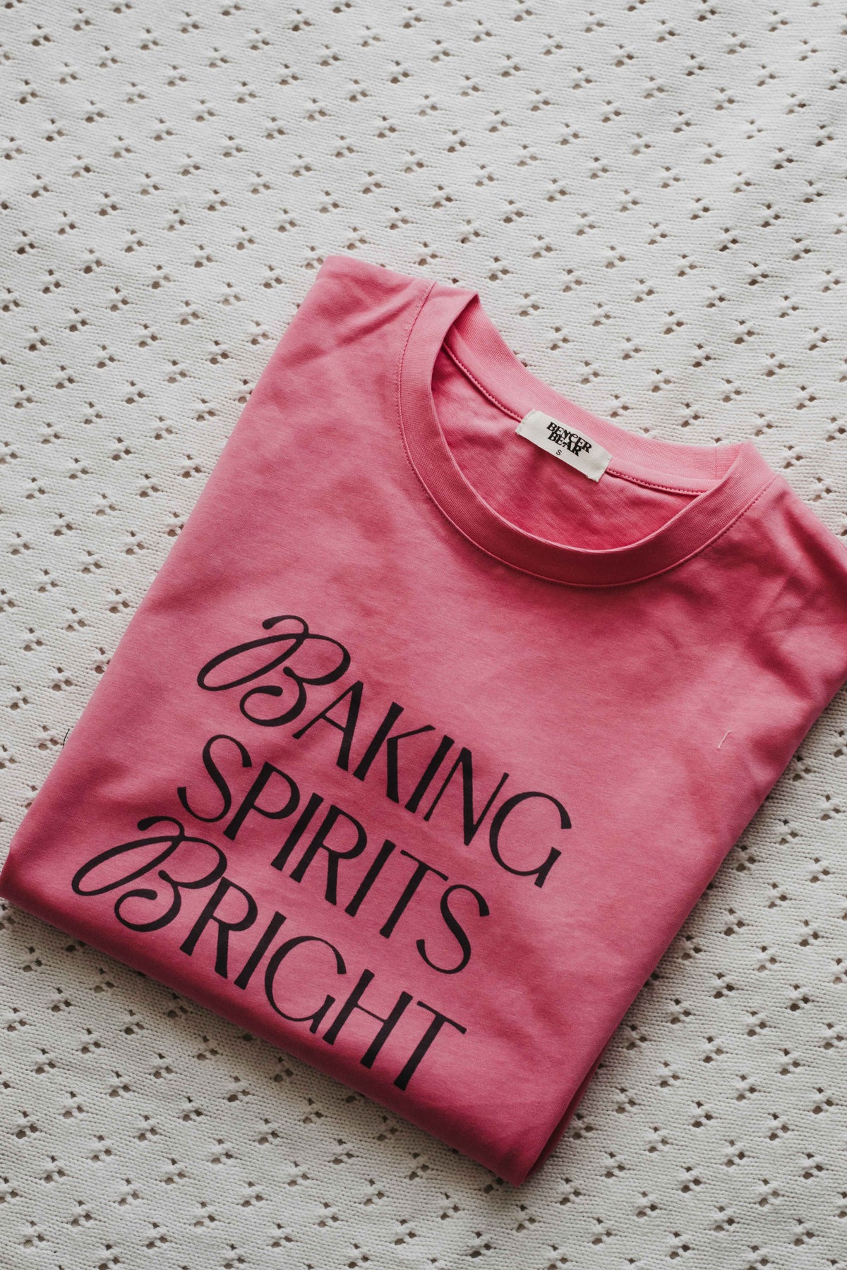 Adult Tee - Baking Spirits Bright Pink