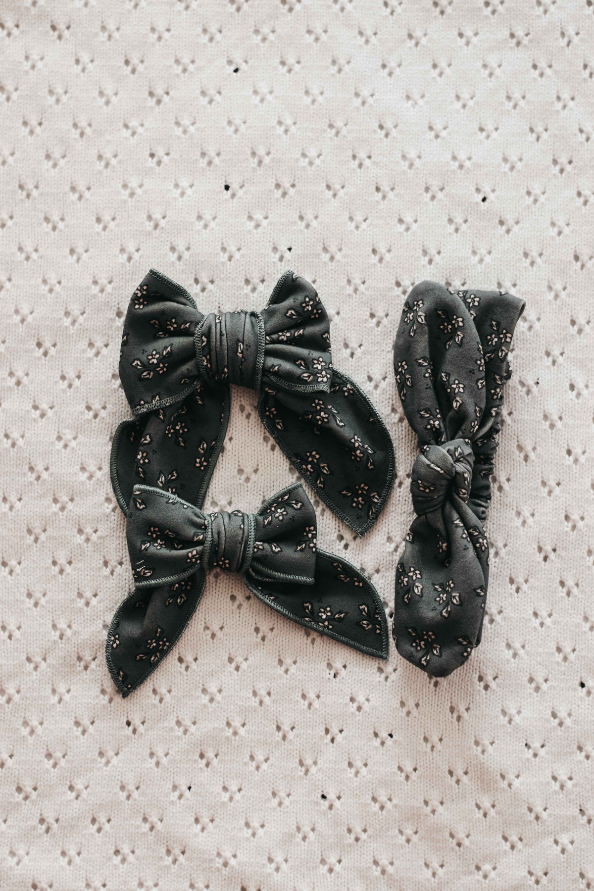 Bows: April Floral Elastic