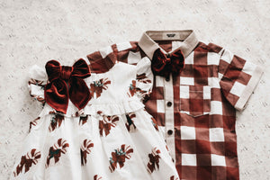 Kids Collared Shirt: Red Gingham