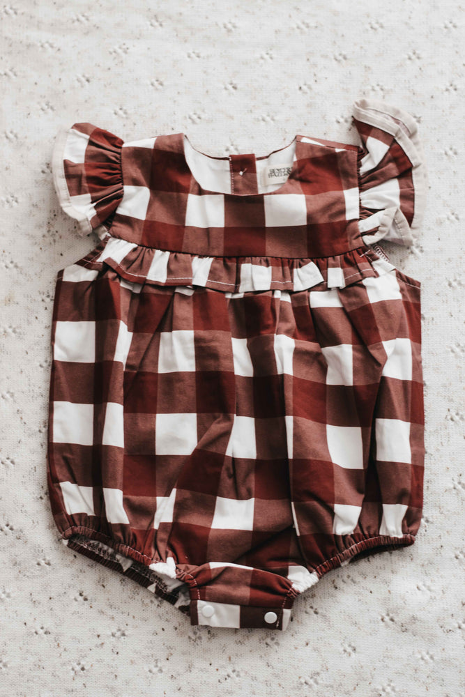 Playsuit/Dress: Red Gingham