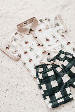 Kids Collared Shirt: Merry Peshal