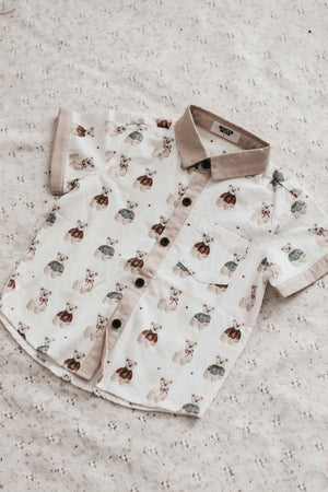 Kids Collared Shirt: Merry Peshal