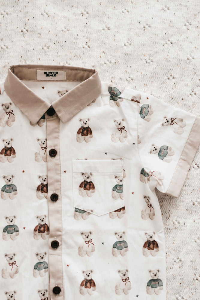 Kids Collared Shirt: Merry Peshal