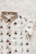 Kids Collared Shirt: Merry Peshal