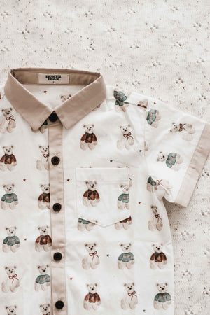 Kids Collared Shirt: Merry Peshal