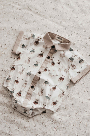 Kids Collared Shirt: Merry Peshal